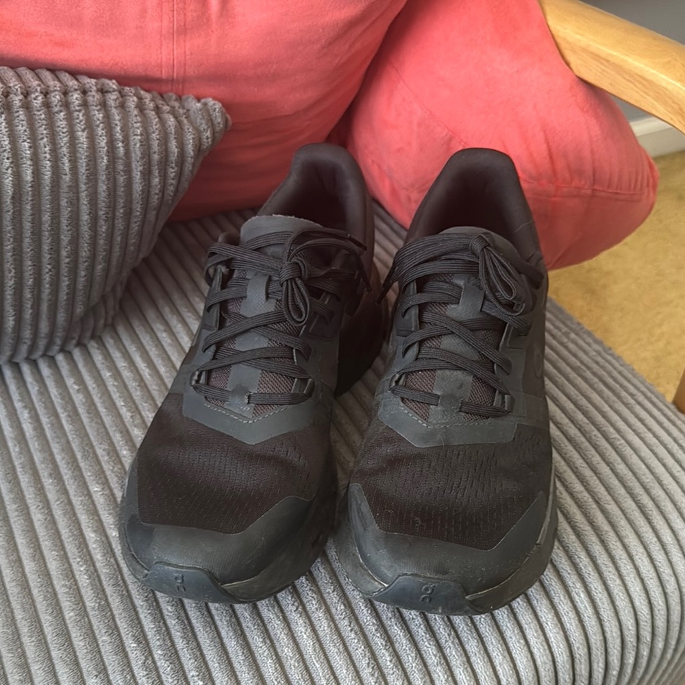 On Running Black Sneakers Mesh Synthetic Upper